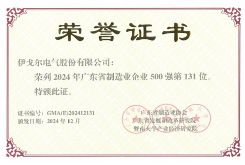 球速体育喜获【广东省造作业企业500强】